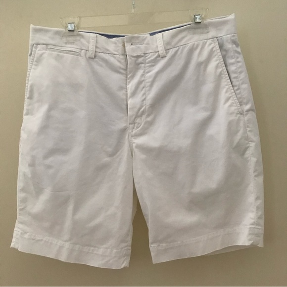 SOLD on eBay Men's White Polo Ralph Lauren Shorts Size 32 Stretch Classic Fit - Picture 1 of 5
